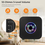 Ownpets Smart Dog Door Bell, Wireless Doorbell for Potty Training to Go Outside,1000Feet Range, Waterproof Touch Button, 55 Melodies