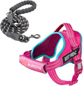 AUROTH Dog Harness and Leash Set, Soft Padded Service Dog Vest with 5.25FT Dog Leash, No Choke, Easy On Pet Vest, Adjustable Reflective No Pull Dog Harness for Large Dogs, Easy Walking and Training