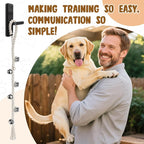 Dog Bells to Go Outside - RAINFLOW Dog Door Bells for Potty Training,Adjustable Potty Bells for Dogs,Handmade With Polyester Cotton,Comes for Puppies Dogs Doggy Doggie Pooch Pet Cat Pet Supplies Beige