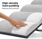 Veehoo Dog Ramp for Bed Couch Height Adjustable from 12" to 20", Foldable Stairs for Dogs to Get on Bed 17" Extra Wide, Portable Pet Doggie Steps Indoor with Non Slip Pad, Support up to 150 lbs
