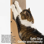 pidan Cat Scratcher Cardboard,L Shape Cat Scratchers for Indoor Cats Scratching Board,A-Grade Corrugated Base Paper,Safe Glue (L Type)