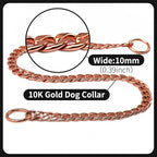 Stainless Steel P Chock Metal Chain -JYHY Dog Necklace Collars Walking Training Pet Supplies for Small Medium Large Dogs (20" (Neck Fits 16"-18"), Rose Gold-1)