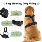 Pawaboo Dog Seat Belt Harness for Car, Dog Car Harness Seatbelt with Double Clips, Adjustable Breathable Pet Vest & Dogs Safety Tether with Elastic Bungee for Small Medium Large Pet, M,Green + Black