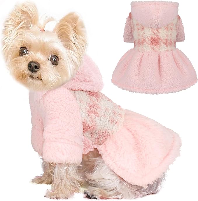 Dog Sweater Hoodie Dog Winter Clothes for Small Dogs Boy Girl Pet Hoodies for Dogs Cold Weather Coats Fall Puppy Sweatshirt Chihuahua Yorkie Cat Sweater Costumes