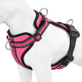 Wisedog Reflective No Pull Dog Harness - Adjustable Lightweight Pet Vest with 3 Fast-Release Buckles for Dogs Walking, Running and Training(XS, Bright Pink)