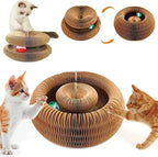 Cat Toy, Magic Organ Cat Scratcher, Cat Scratchers for Indoor Cats, Cat Toy Round Accordion (2pcs)