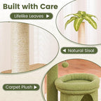 Cat Tree Tower with Scratching Post, Indoor 36in Medium Kitty Climbing Frame with Perch, Cave, Ball Toys, Multi Functional Kitten Climber and Scratcher, Stable Stand and Space Saving Design