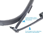 EXCELLENT ELITE SPANKER Tactical Dog Collar Nylon Adjustable Training Collar Military Dog Collar Heavy Duty Metal Buckle with Control Handle for Medium and Large Dogs with Patches (Grey-XL)