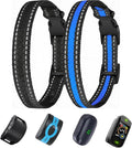 Replacement Collar for Shock Training Bark Collar,Dog Shock Collars Replacement, Nylon Replacement Collar Strap for E Collar Wireless Dog Fence Receivers（2 Piece, Blue+Black）