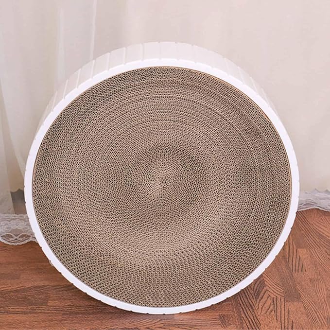 Cardboard Cat Scratcher Round Cat Scratching Board Cardboard Bowl Nest Pet Scratch Scratching Pad Lounge Bed Corrugated Paper Design for Clawing and Resting