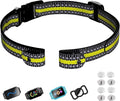 Aikko Dog Shock Collar Replacement Strap, Reflective Comfortable Nylon Collar for Shock Training Collar, Widely Compatible with Most Bark Collar Receiver for All Breeds Sizes, Yellow