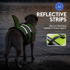 ASENKU Dog Life Jacket - Pet Safety Vest for Swimming & Boating, Shark Life Jacket with Floatation, Dog Lifesavers Swimsuits for Small Medium Large Dogs (Fruit, XL)