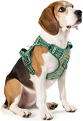 HEELE Dog Harness, No Pull Adjustable Padded Reflective Harness for Small Medium Large Dogs with Handle for Walking Training, Wilderness, M