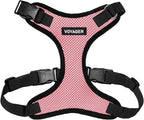 Voyager Step-in Pet Harness - All Weather Mesh, Adjustable Step in Harness for Cats and Dogs by Best Pet Supplies - Pink/Black Trim, M