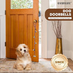 Dog Doorbells for Potty Training, Poly Urethane Puppy Door Bells, Hand-Woven Dog Bells for Dog Training, Extra Loud Bells for Door Knob, Ring to Go Outside Doggie Pet Supplies.