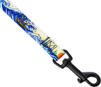 Wolfgang Heavy Duty Dog Leash, Pull-Tested for Walking & Training, MountainWave Print, Small