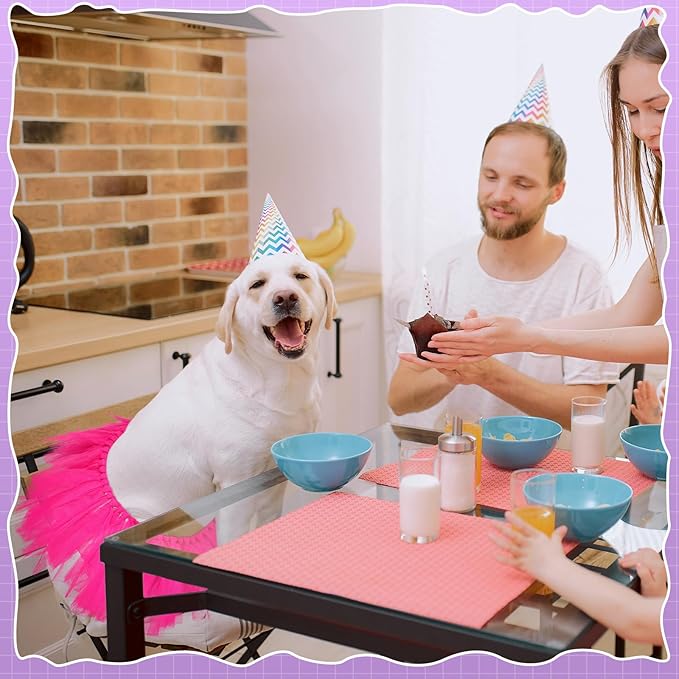 Dog Tutu Tulle Tutu for Dogs Small Large Medium Puppy Dress Ballerina Costume Skirt for Holiday Puppy Cats Bunny Pet Outfit Birthday Wedding Party Photo Prop Supplies(Purple)
