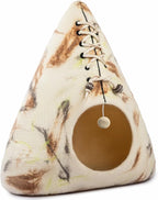 Luxurious Merino Wool Cat Cave - Foldable Hideaway Pod for Indoor Cats - Premium Felt Kitten Pet Enclosure - Covered Cat House for Ultimate Cozy Comfort by Woolygon (Tent)