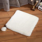 SHENGOCASE 2-Pack 14" x14" Faux Rabbit Fur Cat Dog Bed Cushion Pad Mat, Cat Tree Tower Replacement Cushion Pad for Window Perch Carrier House Cage Crate Kennel Furniture