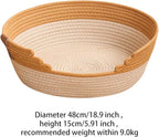 Cat Bed Basket, Comfortable Lounge Bed, Grinding Claws, Scratching Resistant Cat Scratcher Rest Nest for Indoor Cats, L