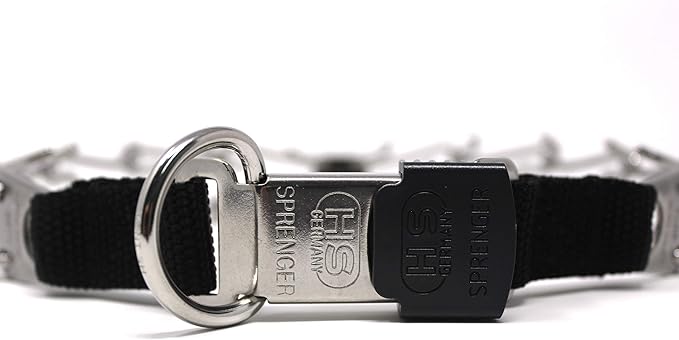 Herm Sprenger Stainless Steel Prong Dog Training Collar with Quick Release Buckle Ultra-Plus Pet Pinch Collar No-Pull Collar for Dogs Made in Germany 3.2mm x 20in Medium