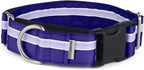 If It Barks - 1.5" Martingale Collar for Dogs - Quick Snap Release Buckle - Adjustable - Nylon - Strong and Comfy - Ideal for Training - Made in USA - Medium, Grape Crush