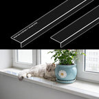 Ultra Clear Window Sill Protector - Scratch & Chew Proof Pet Guard for Dogs & Cats, Easy Install Transparent Ledge Cover, No Residue