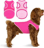2 Pack Cooling Shirts for Dogs, Lightweight Mesh Breathable Dog Shirt for Small Dogs Girl,Sun-Protection Sleeveless Shirts for Dog&Cat Puppy Vest Pet Apparel P23ST00601S