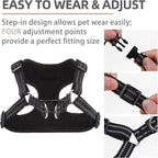 PUPTECK Dog Harness and Leash Set Medium Sized, Step in No Pull Adjustable Puppy Cat Harness Reflective Pet Vest