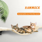 Wall-Mounted Cat Climber Set with Climbing Shelves, Perches, Bridge,Hammock,Scratching Board & Ball - 7 Pcs Wood Indoor Cat Furniture for Kittens Play (Dark Grey)