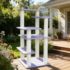5 Level Cat Tree for Outdoor and Indoor Cats,Large Cat Tower with Scratching Posts 46 inches