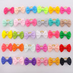 Dog Hair Bows Puppy Hair Bows Small Mini Rubber Bands Pet Grooming Accessories 60pcs (30 Pairs)