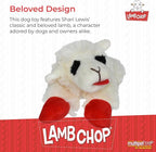 Multipet Lamb Chop Dog Plush Toy - Squeaky Toy for All Dogs - Extra Soft Plush - Stuffed Animal Dog-Toy for Cuddling & Playing - Cute Pet-Toy (6",Cream),(Pack of 3)