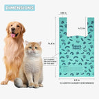 Cat Litter Disposal Bags and Dog Poop Bags with Handle,Cornstarch Based Extra Thick and Guaranteed Leak Proof Poop bags for Kitty and Doggy(360 Count 1.1 Gallon,Unscented)