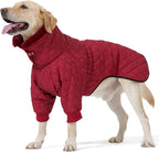 Warm Coat With Double Zipper, Winter Clothes for Small Medium Large Dogs, Turtleneck Puffer Jacket, Two Legs Cold Weather Coats, Wind & Waterproof Winter Jacket