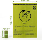 YORJA Dog Poop Bags Rolls, 720 Pet Waste Bags, 100% Leak Proof Extra Thick and Strong Corn Starch Blend