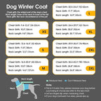 KAMA BRIDAL Dog Winter Coat Warm Padded Puppy Jacket Windproof Water Resistant Clothes for Small Medium Large Pets Christmas Sweater Outfit Vest(Black, 3XL)