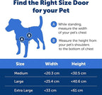 PetSafe Extreme Weather Aluminum Pet Door - Energy-Saving Thermal Barrier Pet Flap with Slide-in Door Locking & Secure Flap Cover - for Dogs Up to 100 Lb - Large
