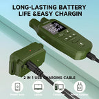Dog Shock Collar, 4500 FT Dog Training Collar with Remote, Waterproof Bark Collar, Rechargeable E-Collar with Recording & Calling & Vibration & Shock for All Breeds (Green)
