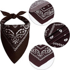 choyaxo Dog Cowboy Hat Dog Cowboy Costume for Small Pet Dogs Cat Cowboy Hat with Bandana Scarf Set Party Accessories (Brown, Medium)