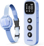 Jugbow Shock Collar for Small Dogs - 4200FT Dog Training Collar with Remote for 5-30lbs Mini Small Dogs, IPX8-Waterproof Rechargeable E-Collar with Beep (1-9), Vibration(1-3), Safe Shock(0-16)(Blue)
