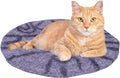 Cat Bed Mat Natural Merino Wool Cozy Large Carpet Pad for Pet Cats Kitty Small Dog House Warm Organic Sheep Wool Scratch Floor Mats Rug Bedding (Gray Tiger, X-Large)