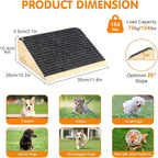 Dog Ramp for Stairs, Non-Slip Dog Stairs, Sturdy Wooden Pet Steps for Small Dogs and Cats Fits Staircase Indoor, Assist for Injured and Older Pets(4 Pack/S, Light Wood)