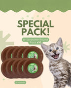 Cardboard Cat Scratchers Pack, Long-Lasting Cardboard Cat Durable Scratching Pads to Protect Furniture, Sturdy Corrugated Design, Safe for Claws (B-Scratcher Round Pack x 10)