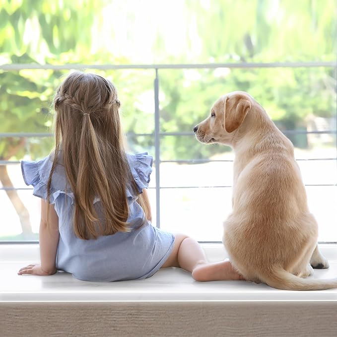 Window Sill Protector (4Inch x 33Ft) Cuttable Window Sill Protector,Door Protector from Dog Scratching, Protection from Dog and Cat Scratching, Chewing, Slobbering and Clawing on Window Sills