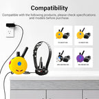 Dual Lead Charger Compatible with Educator 300 400 Series Training Collars Remote Dog Power Adapter Replacement 5V 1A Charging Cord Supply Black 1.5m