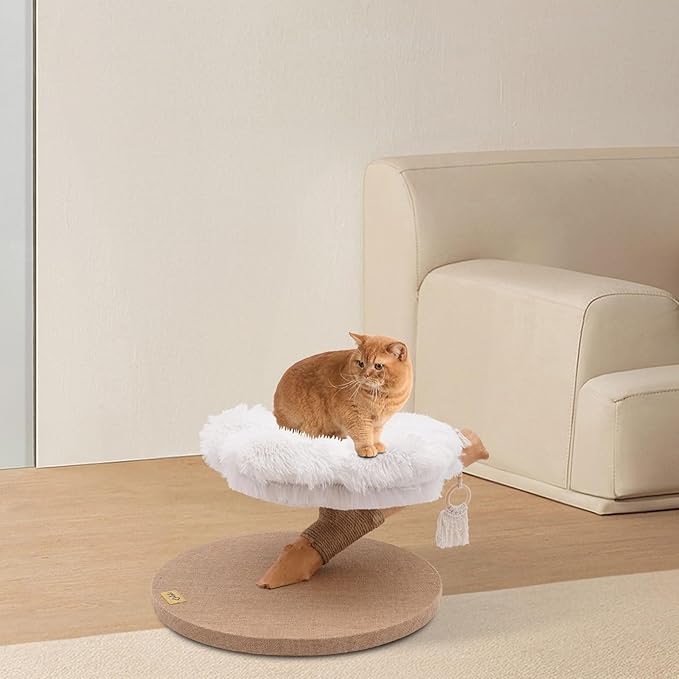 TFCFL Multi-Level Cat Tree Tower with Sisal Scratching Posts, Modern Cat Climbing Furniture for Multiple Indoor Cats, Soft Plush Perch, Condo, and Playhouse for Large Cats