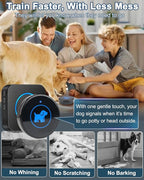 Dog Door Bell (2026 Enhanced Touch), Wireless Dog Doorbells for Potty Training – Dog Bells to Go Outside, 1000Feet Range, Waterproof Button, 55 Melodies & 5 Notification Modes(2 Buttons)