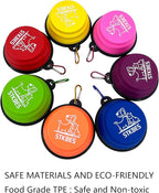 Collapsible Dog Bowl, 10 Pack, Portable, Safe, Reusable, Suitable for Indoor and Outdoor Activities