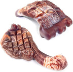Dog Chew Toys for Aggressive Chewers：2 Pack Indestructible Dog Toy for Large Breed- Tough Nylon Teething Bone Toy to Keep Them Busy